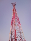 Röhrentelekommunikations-Stahlturm ISO 1461 ASTM A123 HDG