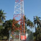 Telekommunikations-Stahlturm eckiges galvanisiertes Sst 49m 3leg 4leg