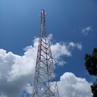 60m heißer eingetauchter galvanisierter Telekommunikations-Stahlturm Q345