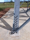 Gitter-Antennenmast ANSI 4 galvanisierte mit Beinen versehener den Stahl, der mit Klammer eckig ist