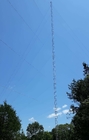0 - 200m galvanisierter Guyed Mast-Stahlturm mit Klammer-Blitzableiter