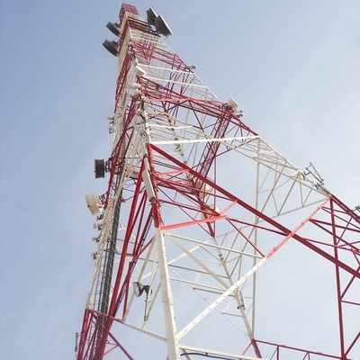 Selbsttragender telekommunikations-Mobilfunkanlage-Turm Q235 Q345 Stahlfür Signalübertragung