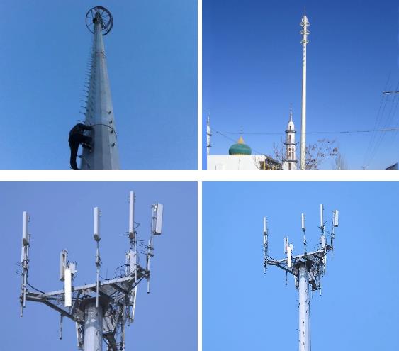 Stahlantenne Polen ragt Monopole Turm für Sendungs-/Handy-Signal 0 hoch