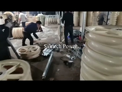 916-Serie Stringing Block Anpassungsfähige Übertragungsleitungswerkzeuge für ACSR720-Leiter