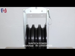 Übertragungsleitung Mit Neopren ausgekleideter Aluminium-Dreileiter-Besaitungsblock