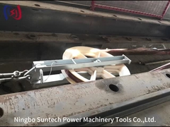 Einfach schwebende Kabel-Zug-Rolle mit Haken für String-Kabel-Leiter