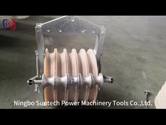 508 Millimeter-Fernleitungs-Leiter Stringing Pulley Block mit Erdungs-Rollen