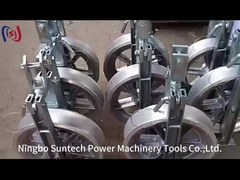 40KN Aluminium-Drahtseil-Leiter-Flaschenzug mit Neopren gefüttert