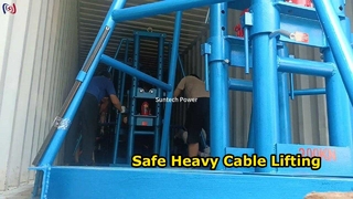Hydraulischer Kabeltrommelständer, sichere Lösung für schweres Heben