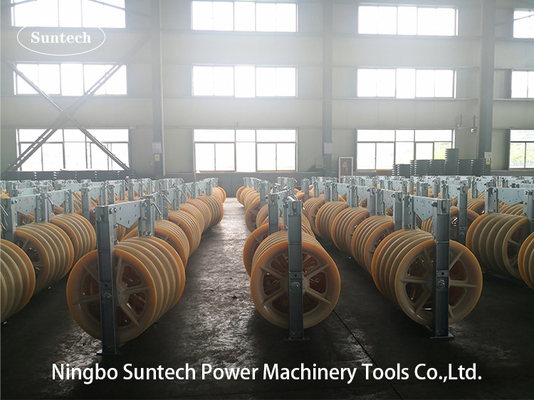 660mm Fernleitungs-Dreiergruppen-Leiter Stringing Pulley Blocks