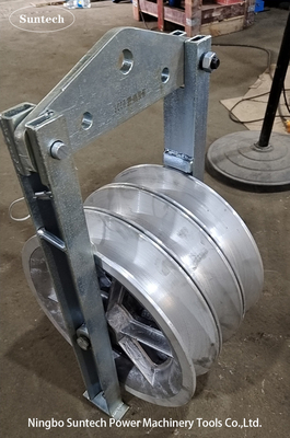 Fernleitung Lux-Nylonrad-Leiter-Stringing Blocks With-Aluminiumrollen