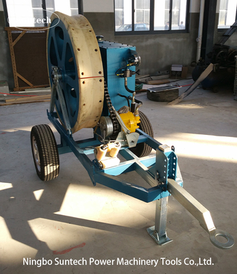 OPGW Stringing 7.5kN Hydraulisches Kabelspanngerät mit 1100mm Spannrad
