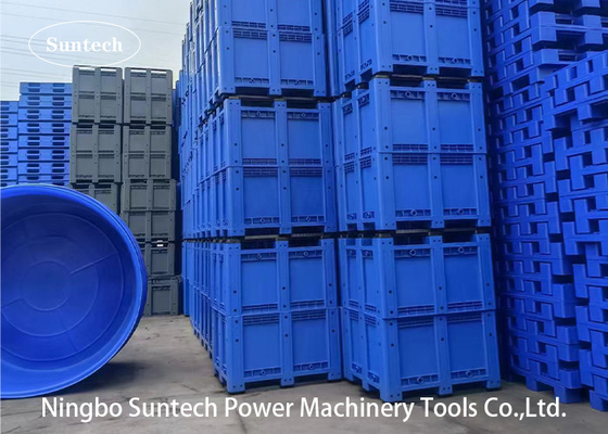 Stackbare Schwerlastindustrie Verwenden 20 EA Farbe Bule Bult Container Platik Lagerbehälter Box