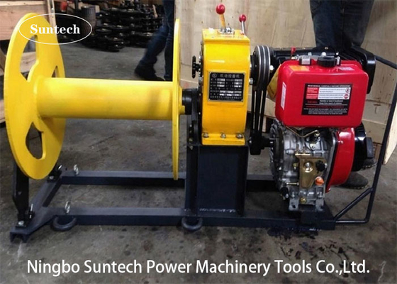 5 Ton Belt Drive Winch Diesel Maschinen-Honda-Benzin-Kabel, das Handkurbel zieht