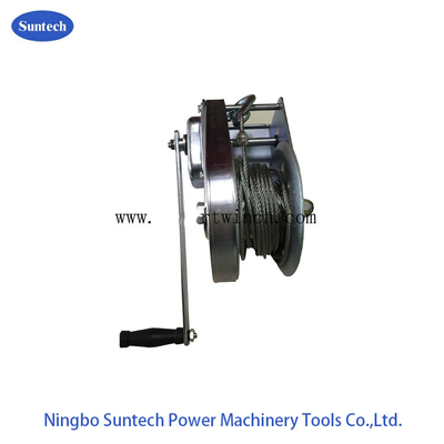 Zinc Plated Marine Hand Winch 1800lbs For Lifting Industrial Area CE Approved