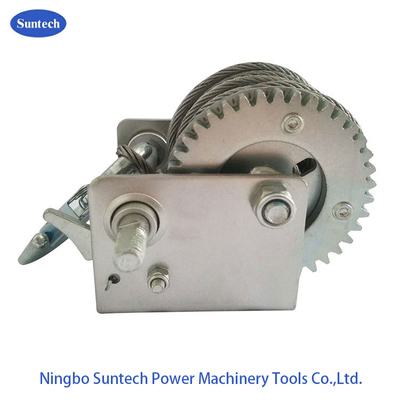 Light Weight Small Manual Hand Winch With Soft Rubber Handle 800lbs