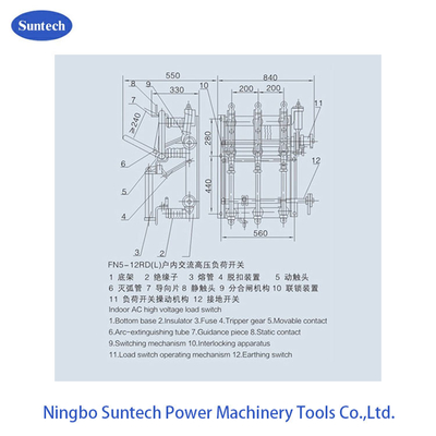 Leichter Innen-Lasttrennschalter 12KV IEC420 GB3804