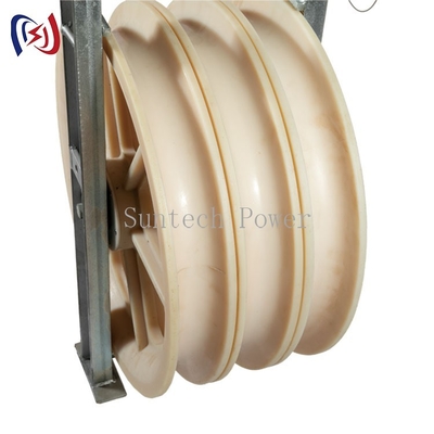 Lux-Nylonrad-Leiter Stringing Pulley Blocks mit galvanisiertem Stahlrahmen