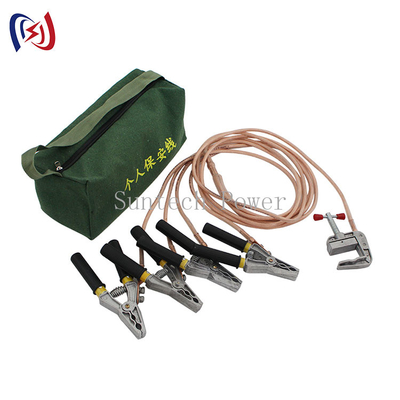 Dreiphasen-25mm Stecker-Bau-Erdungskabel-persönliche Erdungsdraht-Sicherheits-Werkzeuge