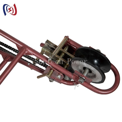 Aluminiuminspektions-Laufkatze der antriebsscheiben-1kN für Fernleitungs-Wartung