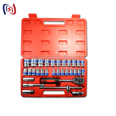 Professionelles 32-teiliges Steckschlüssel-Satz-Tool-Set für die Reparatur von Automobilen Blau-Band-Kombinations-Tool-Set
