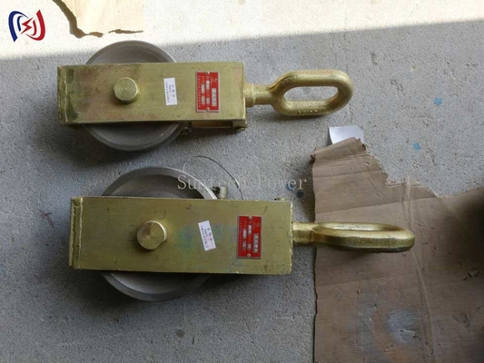 Endblöcke Kabel Pulley Rad Schweigen Rotation Traktionsrad Einblöcke Pulley Seil