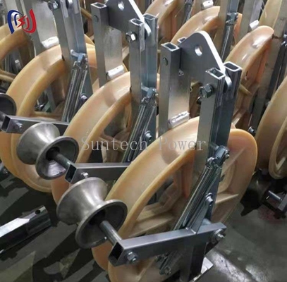 Erdungsrolle Stringing Block Leiter Stringing Blocks Übertragungsleitung Erdungsrolle