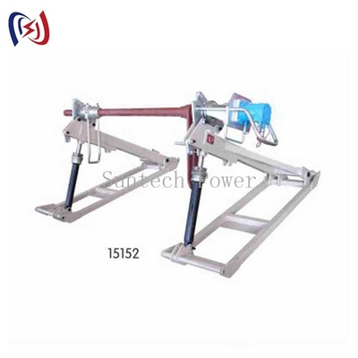 Schwere Hydraulik-Leiter-Rollen stehen für 5 Tonnen Kapazität, verstellbare Spannungsregelung für Hochspannungs-Stromleitungen