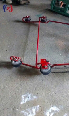 Inspektionswagen und Oberleitungen Fahrräder für die Straßenarbeit an Zwillingsleitern