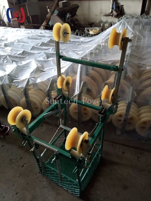 Quad Conductor Inspection Trolley For Ultra High Voltage Transmission Lines