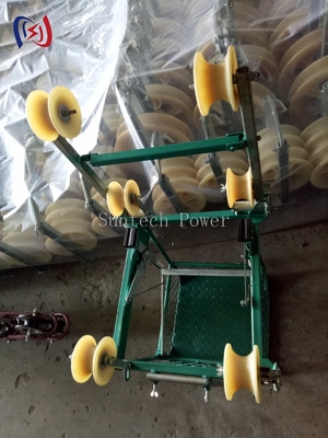 Quad Conductor Inspection Trolley For Ultra High Voltage Transmission Lines