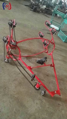 Quad Conductor Inspection Trolley For Ultra High Voltage Transmission Lines