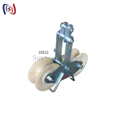 Tandem-Seilscheibenzugblock 25KN Last Aluminium/Nylon-Seilscheibe