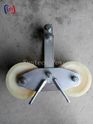 Tandem-Seilscheibenzugblock 25KN Last Aluminium/Nylon-Seilscheibe