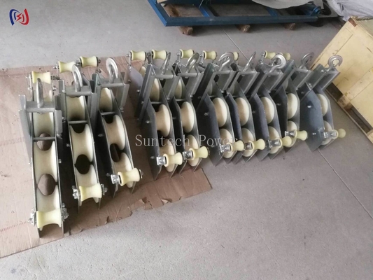 Vier Scheiben kombinierte Block 10KN Schwerlastleiter Stringing