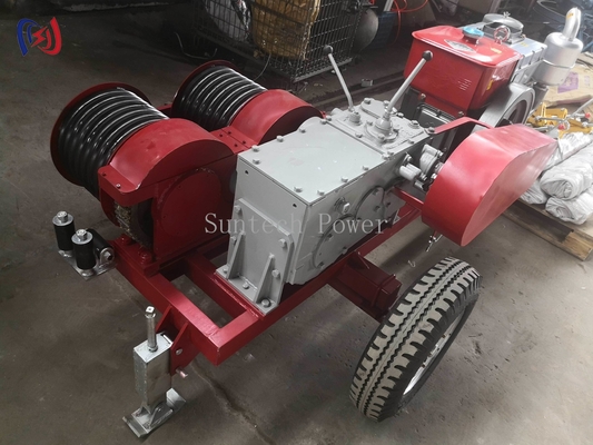 6.3-9KW Doppel-Trommel-Winde für den Freileitungsbau JJCS-50J