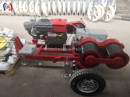 6.3-9KW Doppel-Trommel-Winde für den Freileitungsbau JJCS-50J