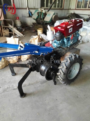 15 PS Walking Tractor Winch 1040 mm Radstütze für den Bau von Stromleitungen