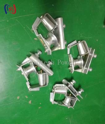 Langlebiger Leiterseilzugblock mit Biegeradius R570 und kundenspezifischer Rollenabmessung für eine Lebensdauer von einem Jahr