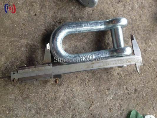 Geschmiedeter hochfester GXK-Schäkel für Freileitungsbau mit 100 mm Rollenbreite und 8-23 mm OPGW-Durchmesser
