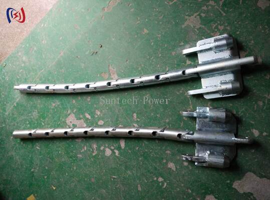 Robuste Kopfplatte für drei Bündelleiter hält eine präzise dreieckige Konfiguration, gleicht Zugkräfte aus und bietet außergewöhnliche Festigkeit