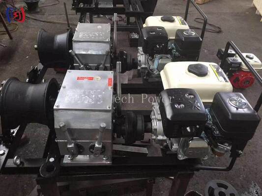 High Speed Fast Powered Winch with 3-5T Tractive Force and 5-24m/Min Traction Speed for Power Line Work