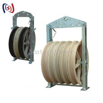 Schwerlaststrangblock der Baureihe 660 zum Hochspannungsziehen von Übertragungsleitern mit großem Durchmesser