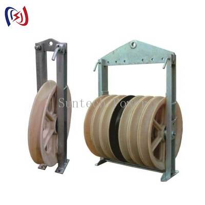 Hochleistungs-Seilzugblock der Serie 916 mit MC-Nylon-Scheibe für die Installation von Freileitern mit 50-150KN