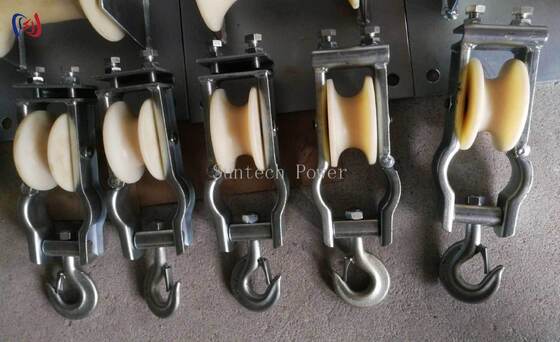 Sitz- und Hängeblock mit Nennlast von 5-20KN und Leichtgewicht von 2,1-3,4 kg für die Installation in Luftleitungen