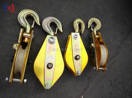 Leichtes Hebezeug aus Aluminiumlegierung mit Nylonscheibe und 10–100 kN Nennlast für elektrische Arbeiten über Kopf