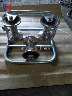 Professionelle Eckrollen-Drei-Schaufel für 90-Grad-Biegenschutz mit 10KN Nennlast und korrosionsbeständigem Design