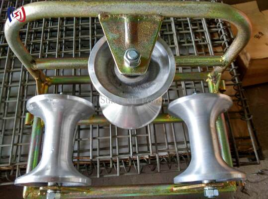 Professionelle Eckrollen-Drei-Schaufel für 90-Grad-Biegenschutz mit 10KN Nennlast und korrosionsbeständigem Design