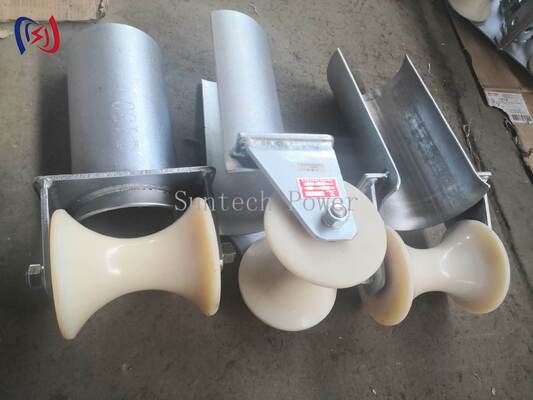 D-Serie Kabel-Eingangsschutz-Rolle mit 80-200 mm Rohrdurchmesser für korrosionsbeständiges und reibungsarmes Kabelziehen