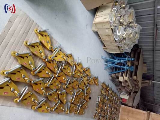 Aluminiumlegierung Leitergreifer mit 7-80KN Nennlast, 14-48mm Max Open und nicht schädlichen Griff für eine sichere Handhabung